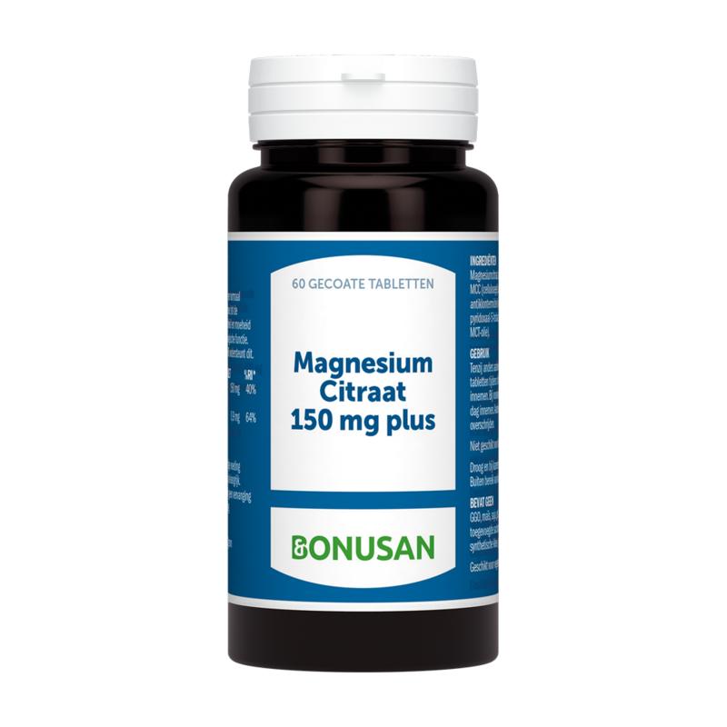 Bonusan Magnesiumcitraat 150 mg plus 120 - 60 tabletten