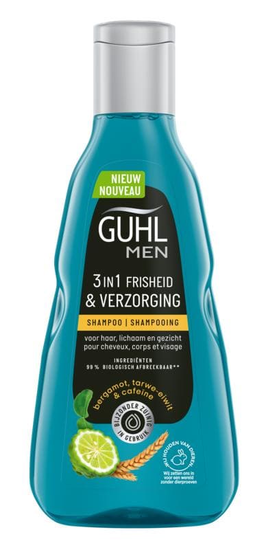 Guhl Man 3-in-1 frisheid & verzorging shampoo 250 ml