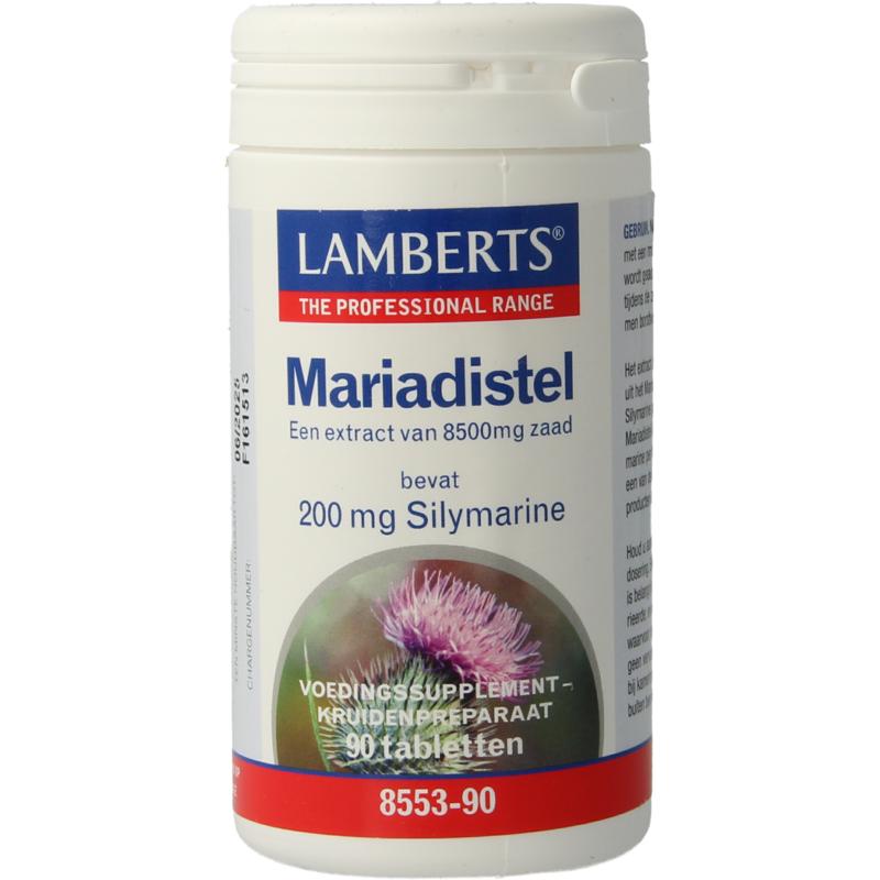 Lamberts Mariadistel 200mg silymarin 90 tabletten