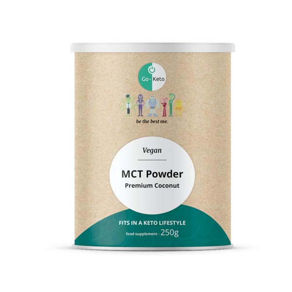 Go-Keto MCT poeder naturel premium vegan 250 gram