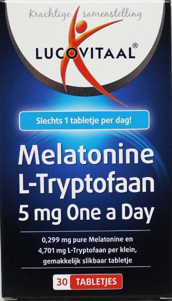 Lucovitaal Melatonine L-tryptofaan 5mg 30 tabletten