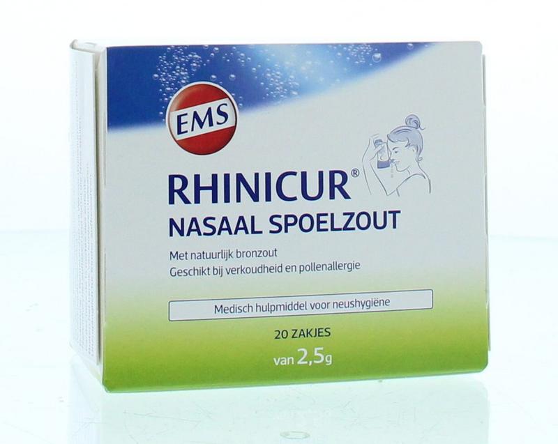 Rhinicur Neus spoelzout 2.5 gram 20 stuks