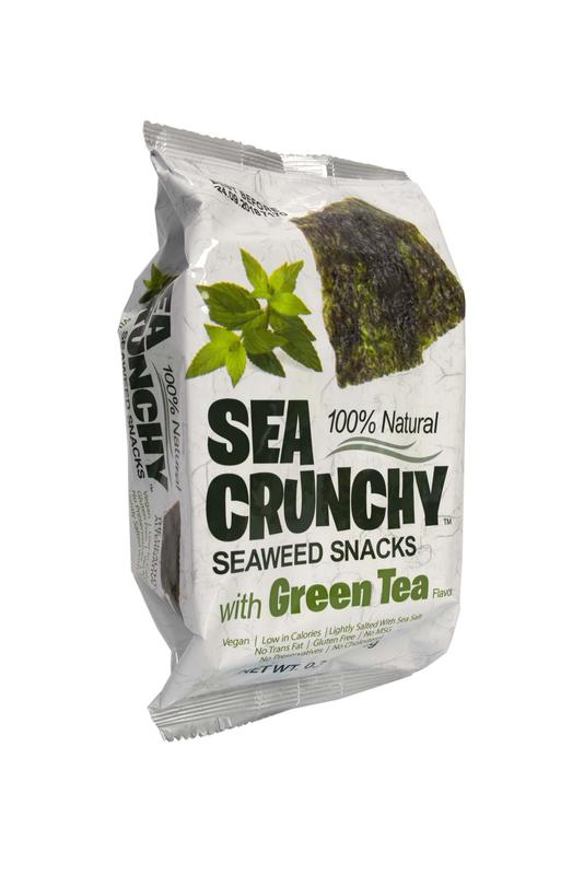 Sea Crunchy Nori zeewier snacks groene thee 10 gram