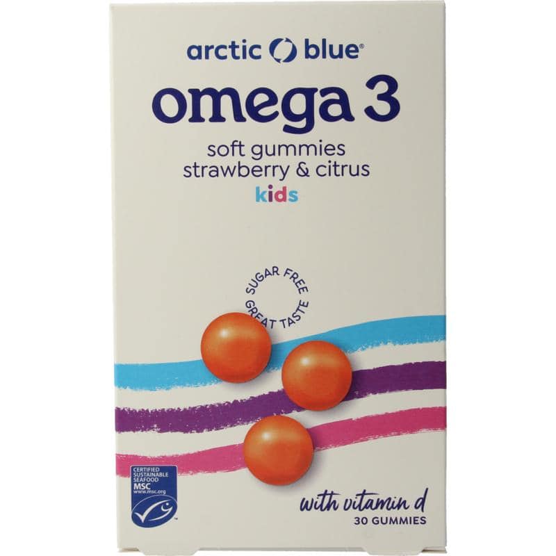 Arctic Blue Omega 3 gummies DHA, EPA en vitamine D 30 stuks