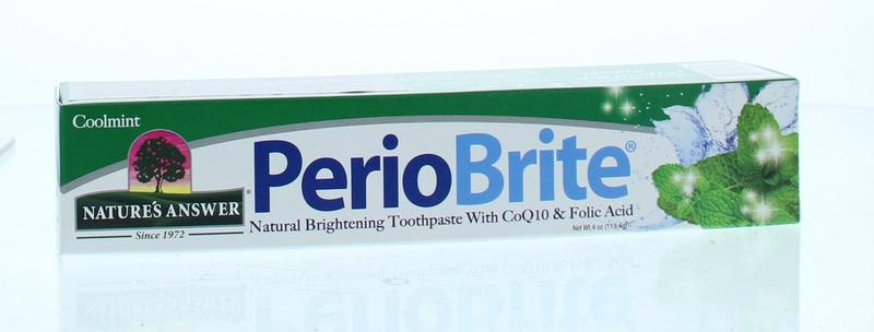 Natures Answer Periobrite natuurlijke tandpasta 22 kruiden en Q10 113 gram