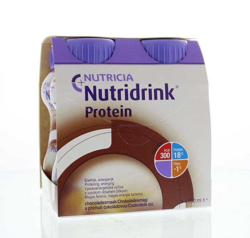 Nutridrink Protein chocolade 4 stuks 200 ml