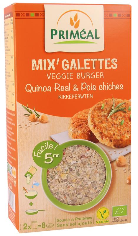 Primeal Quinoa burger kikkererwten bio 250 gram