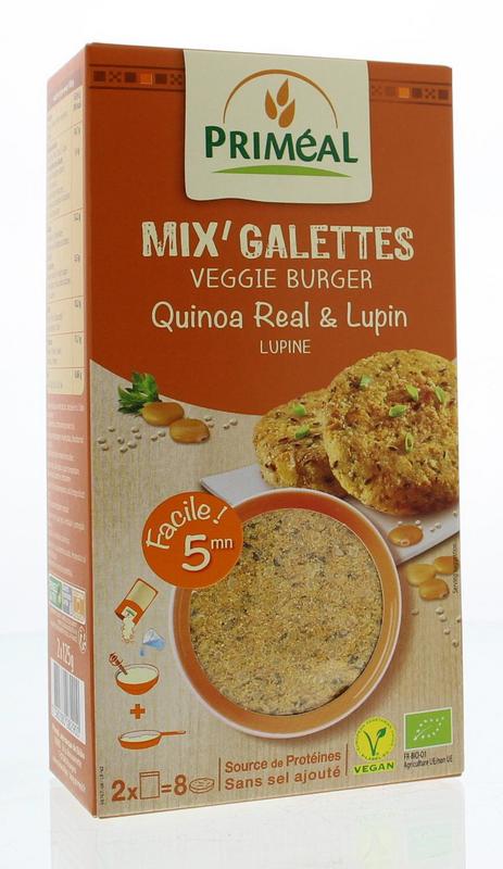 Primeal Quinoa burger quinoa lupine bio 250 gram