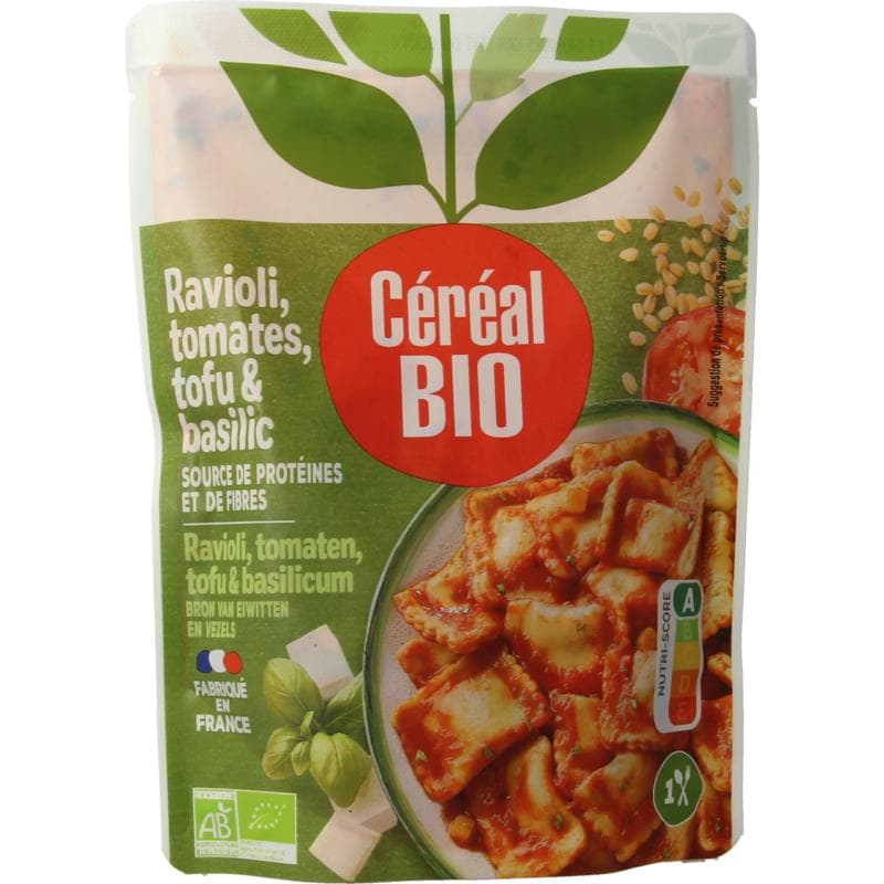 Cereal Ravioli tofu tomaat basilicum bio 267 gram