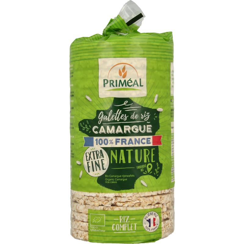 Primeal Rijstwafels extra dun Camargue bio 130 gram