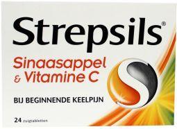 Strepsils Sinaasappel - Vitamine C 24 - 36 zuigtabletten