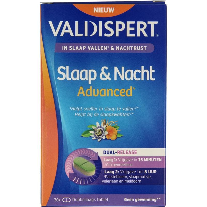 Valdispert Slaap & nacht advanced 30 tabletten
