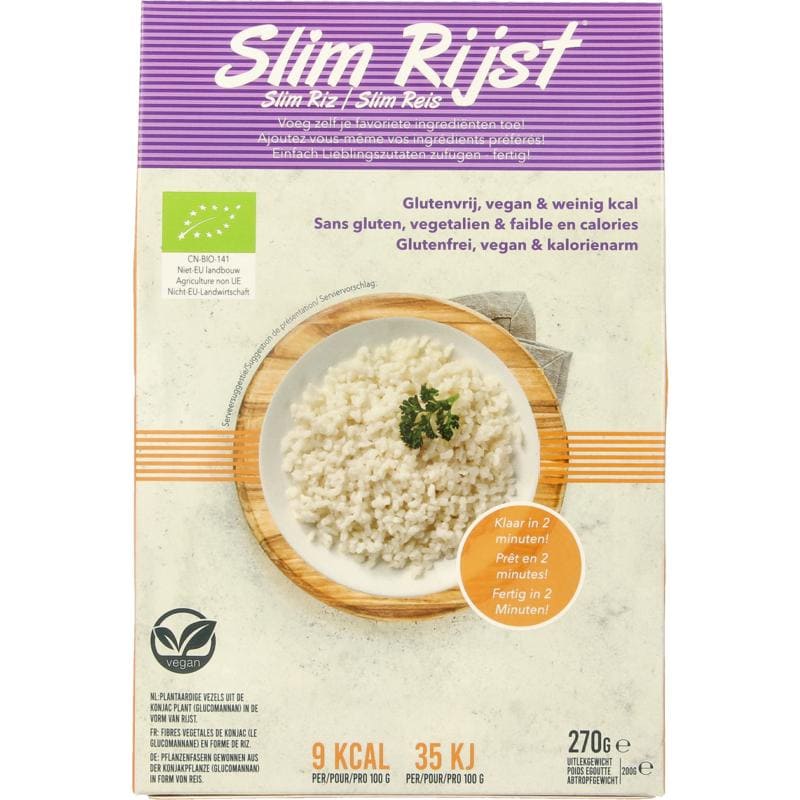 Slim pasta rijst bio Slim 270 gram