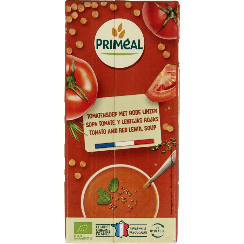 Primeal Soep tomaat rode linzen bio 330 ml
