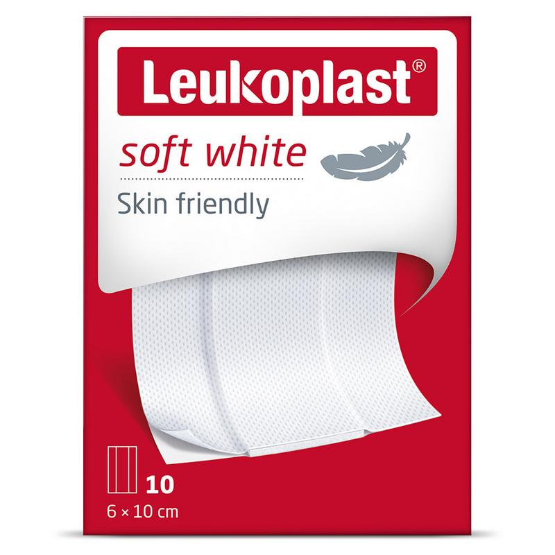 Leukoplast Soft white 8 x 10cm 10 stuks