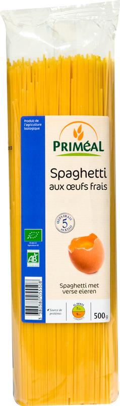 Primeal Spaghetti met verse eieren bio 500 gram