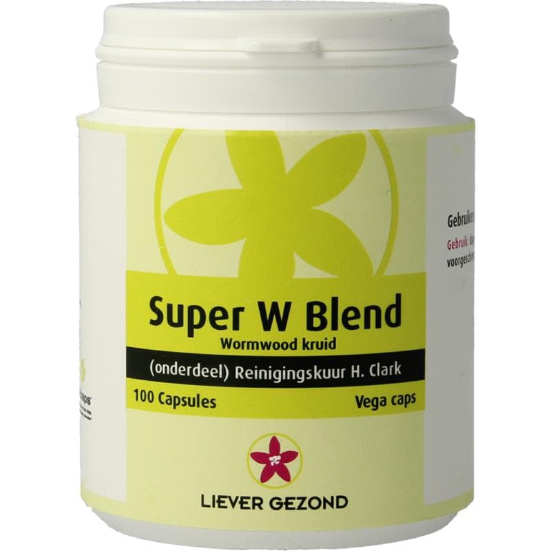 Liever Gezond Super W blend wormwood kruiden 100 vegan capsules