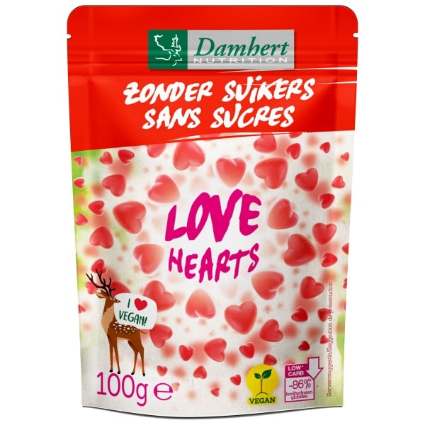 Damhert Sweethearts vegan zonder suikers 100 gram