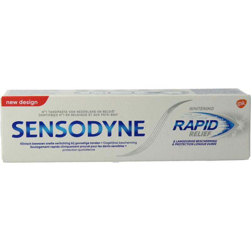 Sensodyne Tandpasta rapid relief whitening 75 ml
