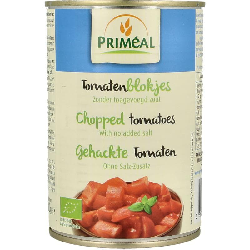Primeal Tomatensaus met stukjes bio 400 gram