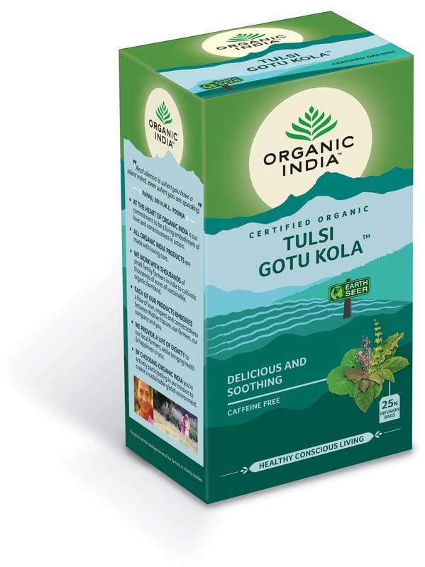 Organic India Tulsi gotu kola thee bio 25 stuks