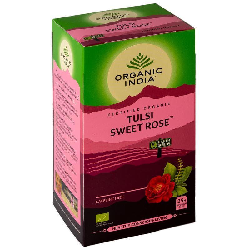 Organic India Tulsi sweet rose thee bio 25 stuks