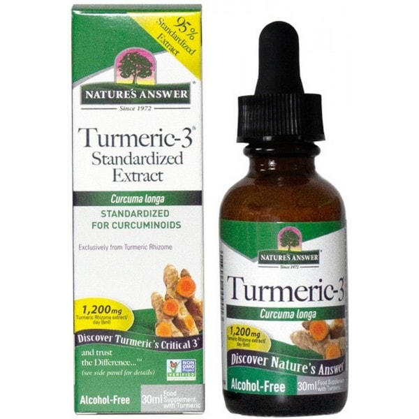 Natures Answer Turmeric-3 Curcuma extract alcoholvrij 30 ml