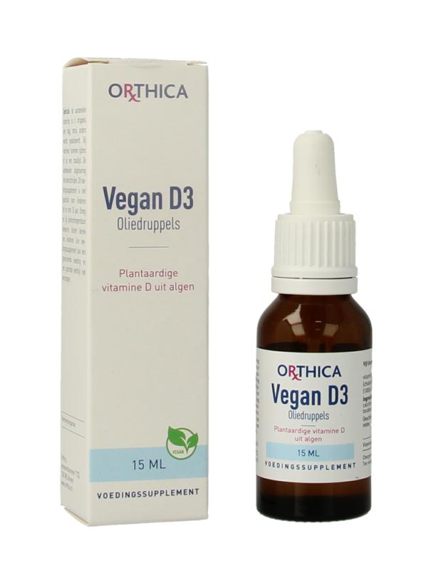 Orthica Vegan D3 oliedruppels 15 ml