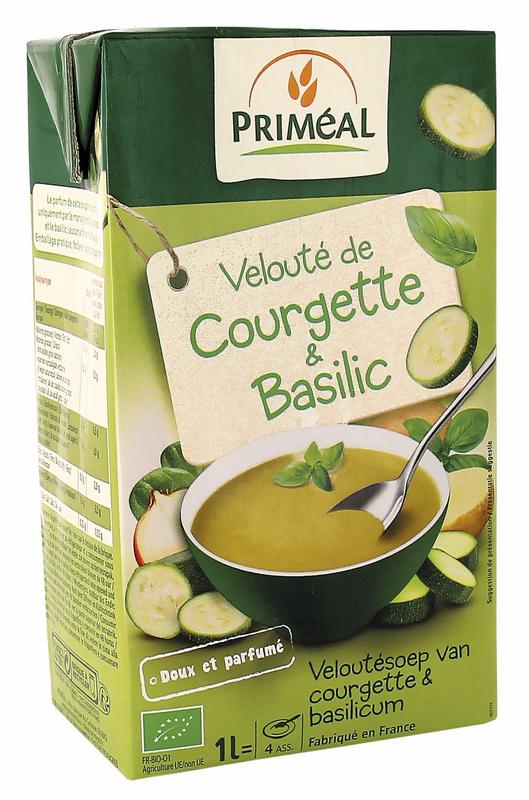 Primeal Veloute gebonden soep courgette basilicum bio 1000 ml