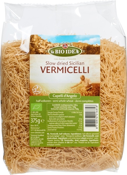 Bioidea Vermicelli half volkoren bio 375 gram