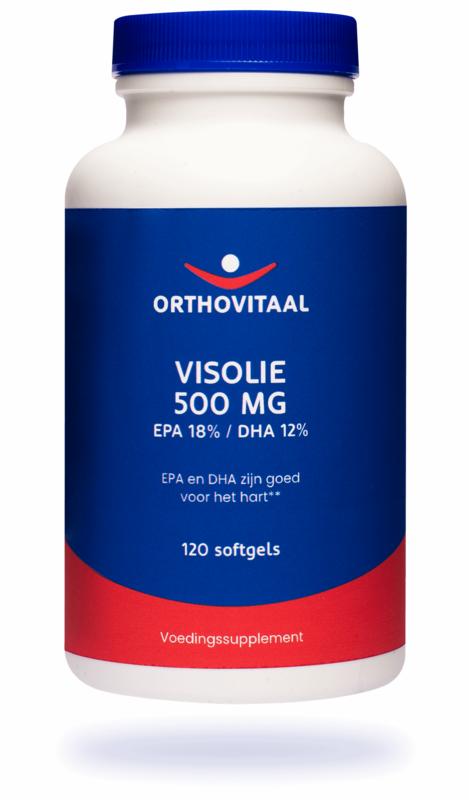 Orthovitaal Visolie 500 mg EPA 18% DHA 12% 120 softgels