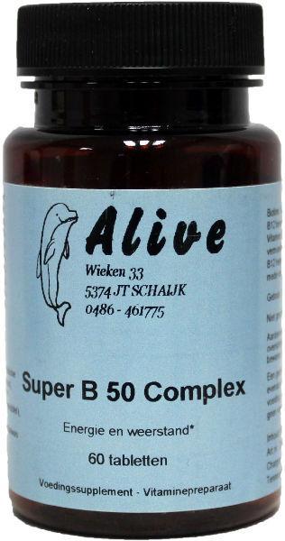 Alive Vitamine B super B50 complex 60 tabletten