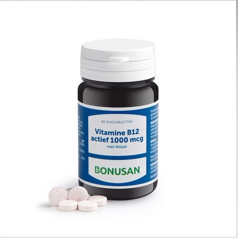 Bonusan Vitamine B12 1000 mcg actief 120 - 60 zuigtabletten