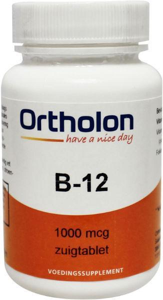 Ortholon Vitamine B12 1000 mcg sublingual 60 zuigtabletten