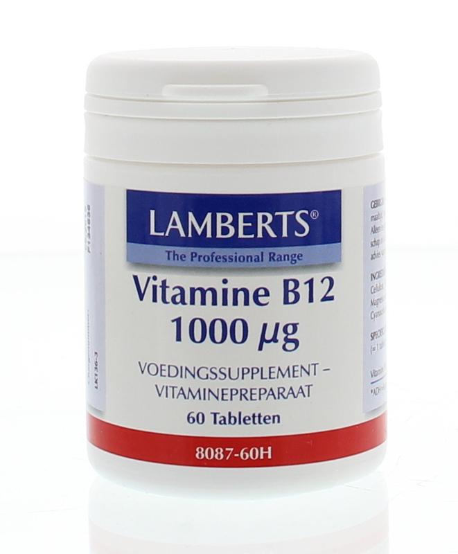 Lamberts Vitamine B12 1000mcg (cyanocobalamine) 60 tabletten