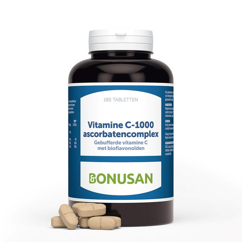 Bonusan Vitamine C 1000 ascorbaten 180 tabletten
