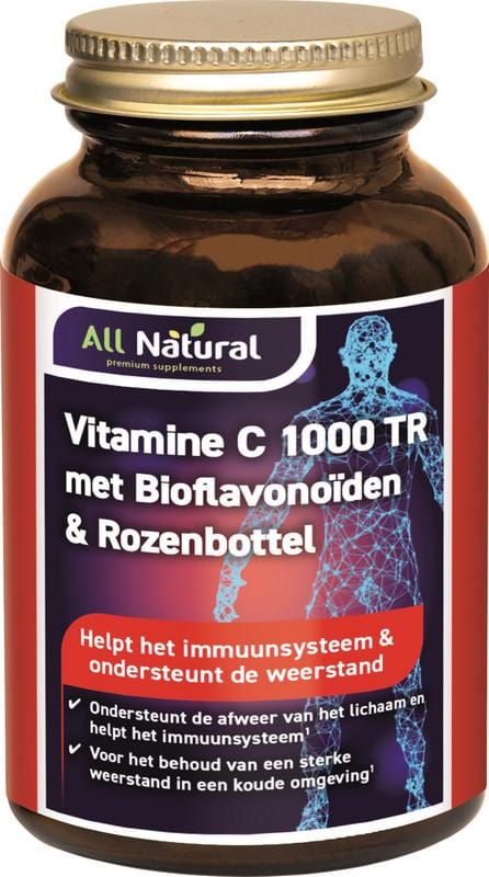 Natura Vitamine C 1000 met bioflavonoiden & rozenbottel All l 100 - 200 tabletten