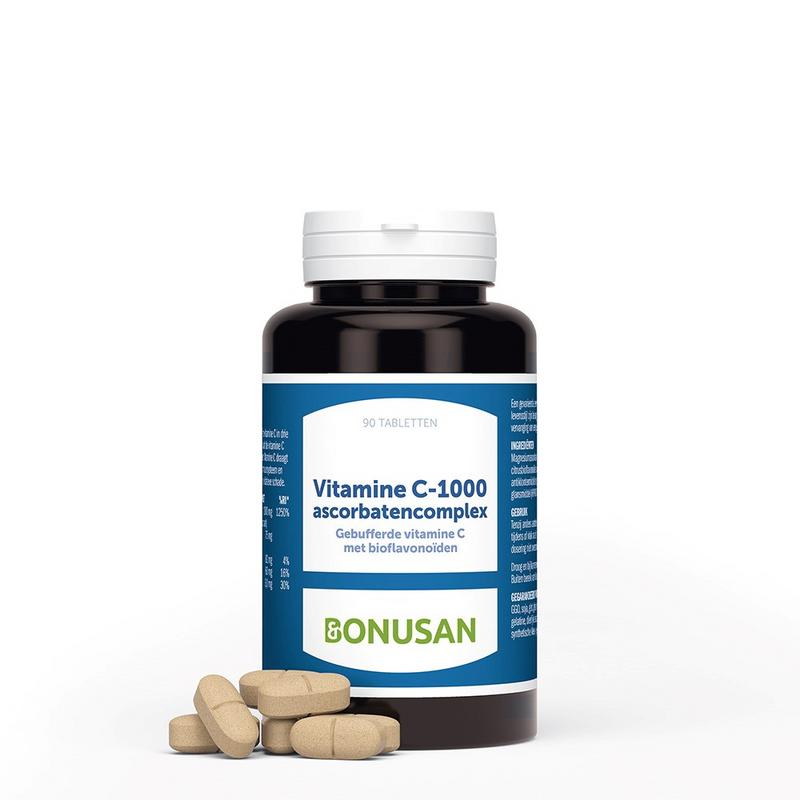 Bonusan Vitamine C 1000mg ascorbaten 90 tabletten