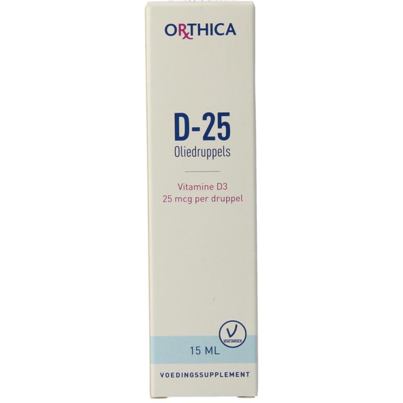 Orthica Vitamine D-25 oliedruppels 15 ml