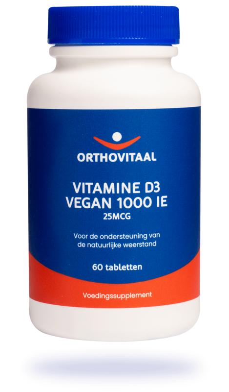 Orthovitaal Vitamine D3 1000IE vegan 60 tabletten
