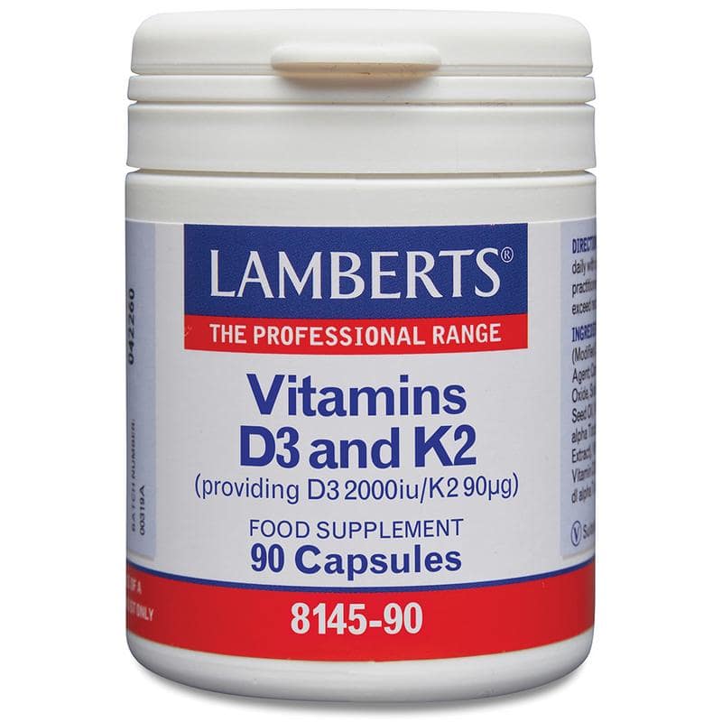 Lamberts Vitamine D3 2000IE en K2 90mcg 90 capsules