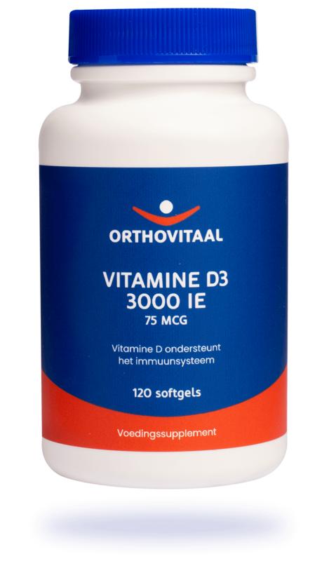 Orthovitaal Vitamine D3 3000IE 120 - 180 softgels
