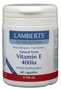 Lamberts Vitamine E 400IE natuurlijk 180 - 60 vegan capsules