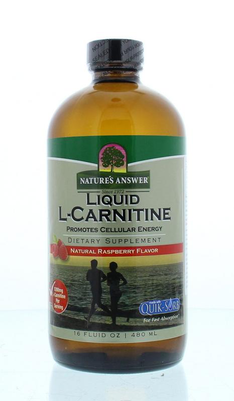 Natures Answer Vloeibaar L-Carnitine - Liquid L-Carnitine 1200mg 480 ml