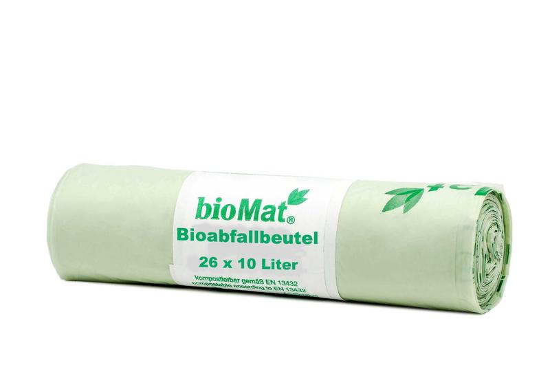 Biomat Wastebag compost 10 liter handvat 26 stuks