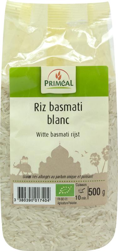 Primeal Witte basmati rijst bio 1000 - 500 gram