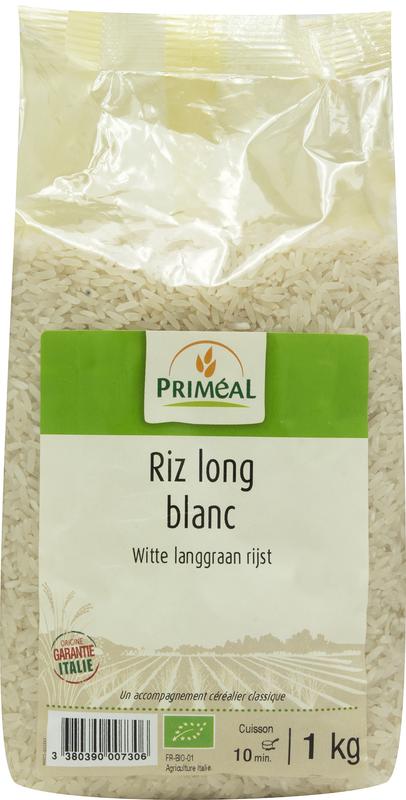 Primeal Witte langgraan rijst bio 1000 gram