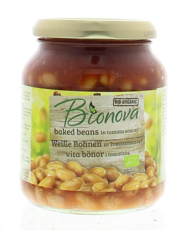 Bionova Witten bonen in tomatensaus bio 340 gram