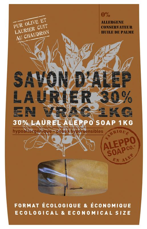 Aleppo Soap Co Zeep 30% laurier stukken 1000 gram