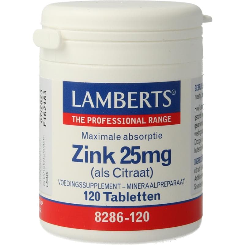 Lamberts Zink citraat 25mg 120 tabletten